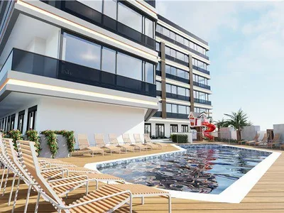 Residential complex New residence with a swimming pool in the heart of Antalya, Turkey