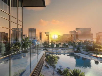 Residential complex New residence Water Way with swimming pools and parks close to Downtown Dubai, Meydan, Dubai, UAE