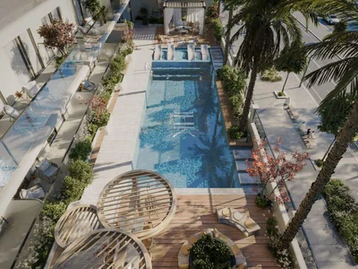 Residential complex New Tavora Residences with a swimming pool, a gym and lounge areas, International City (Warsan 4), Dubai, UAE
