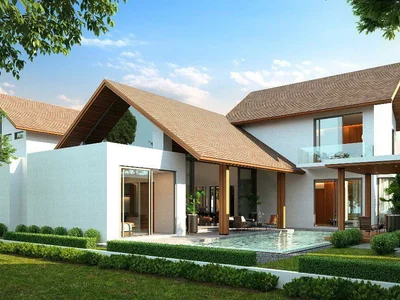 Zespół mieszkaniowy Complex of villas with swimming pools and gardens close to Layan Beach, Phuket, Thailand