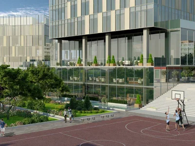 Complexe résidentiel High-rise residence with a swimming pool and a sports center near the coast, Istanbul, Turkey