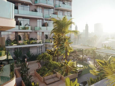 Complexe résidentiel New premium residence Vitality with swimming pools, a co-working area and a restaurant, JVC, Dubai, UAE