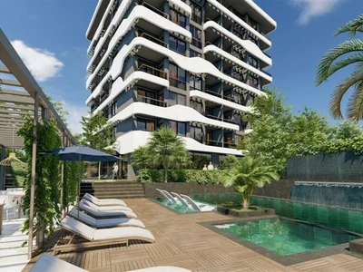Dzielnica mieszkaniowa New Modern project in Avsallar, Alanya with modern exterior design