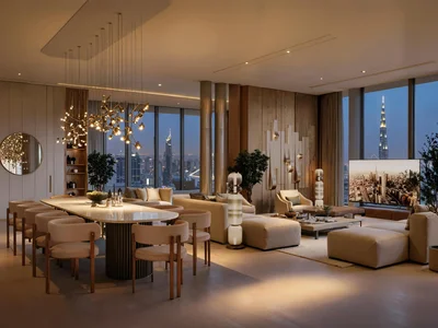 Residential complex Luxurious penthouses in one of the tallest skyscrapers DNWT Residences, Business Bay, Dubai, UAE