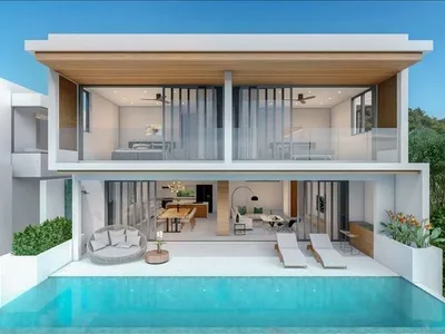 Zespół mieszkaniowy Complex of villas with a panoramic sea view in a quiet area, near Fisherman's Village, Samui, Thailand