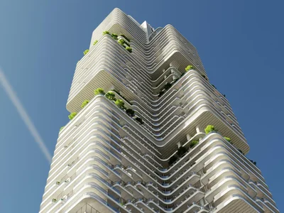 Complexe résidentiel Society House complex with rooftop terrace, rooftop bar and four gardens with panoramic views of the city centre, Downtown Dubai, Dubai, UAE