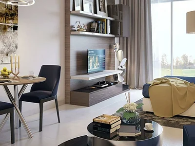 Residential complex New guarded residence Artesia with a hotel near a golf course, in the prestigious area of Damac Hills, Dubai, UAE