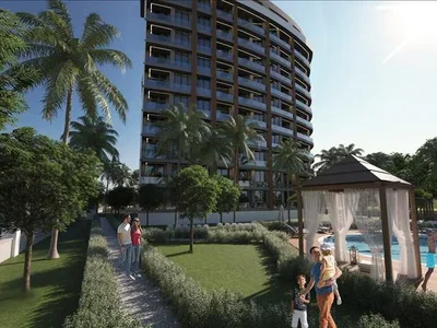 Zespół mieszkaniowy Gated premium residential complex with a view of the sea in the resort area of Alanya, Turkey