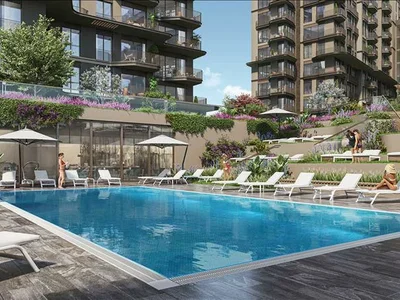 Zespół mieszkaniowy New high-quality residence with swimming pools near the forest, in the heart of Istanbul, Turkey