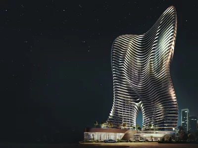 Zespół mieszkaniowy High-rise residential complex Bugatti Residences with a private beach close to a yacht club, Business Bay, Dubai, UAE
