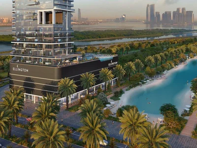 Wohnanlage New high-rise residence Claydon House with three swimming pools, a lagoon and a promenade, Nad Al Sheba 1, Dubai, UAE