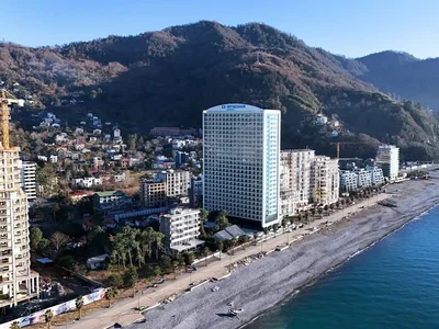 Complexe résidentiel Hotel rooms at Wyndham Residences Batumi.