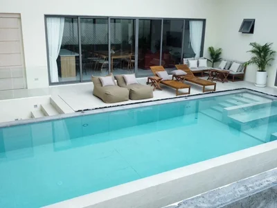 Wohnanlage New complex of villas with swimming pools and gardens, Maenam area, Samui, Thailand