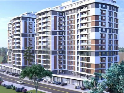 Residential complex New residence with a green area and a spa near the lake, Istanbul, Turkey