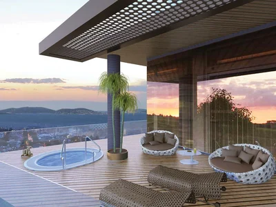 Residential complex Apartments with terraces in a high-rise residence with a swimming pool and a panoramic view, near a metro station, Istanbul, Turkey