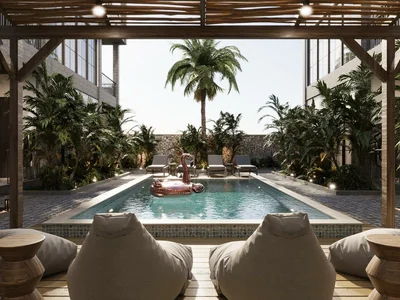 Residential complex Modern apartment complex with jungle views in Ubud, Bali, Indonesia