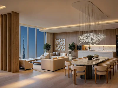 Residential complex Luxurious penthouses in one of the tallest skyscrapers DNWT Residences, Business Bay, Dubai, UAE
