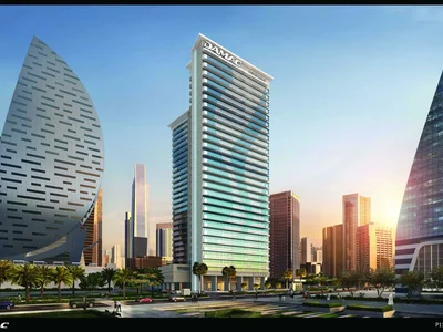 Zespół mieszkaniowy High-rise residence Merano Tower with around-the-clock security close to Burj Khalifa and Jumeirah Beach, Business Bay area, Dubai, UAE