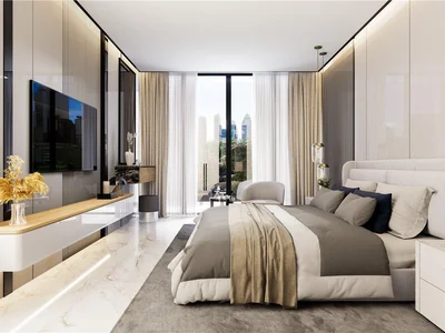 Residential complex New project Samana Hills South with swimming pools, a wellness center and gardens close to a highway, Dubai South, Dubai, UAE