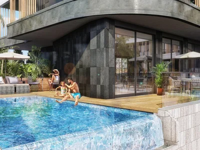 Zespół mieszkaniowy New residential complex with a swimming pool, a lounge area and around-the-clock security, Oba, Alanya, Turkey