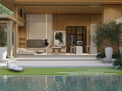 Complexe résidentiel Residential complex of first-class villas with private pools, Phuket, Thailand