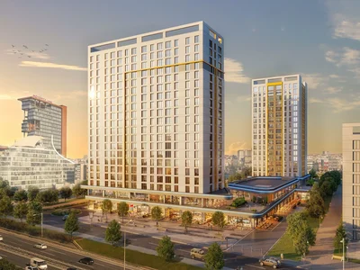 Residential complex Luxury and modern residence with a swimming pool and a conference room in a prestigious business area, Istanbul, Turkey