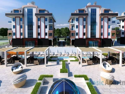 Residential quarter Luxury apartments in Novita konaklari complex in Oba