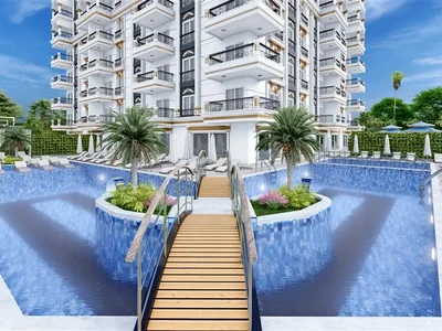 Complejo residencial Novye kvartiry v zelenoy chasti Alanii - rayon Avsallar