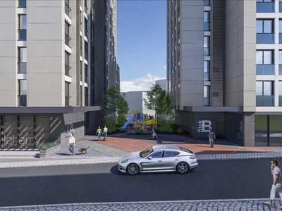 Wohnanlage New residence with a swimming pool and an underground parking in the center of Istanbul, Turkey
