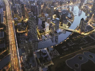 Zespół mieszkaniowy High-rise residence Merano Tower with around-the-clock security close to Burj Khalifa and Jumeirah Beach, Business Bay area, Dubai, UAE