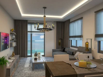 Zespół mieszkaniowy Residential complex with swimming pool, gym and barbecue area, 300 meters to the sea, Mahmutlar, Turkey
