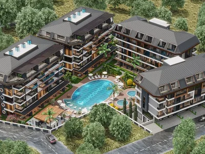 Complejo residencial New residence with panoramic views, Oba, Alanya, Turkey