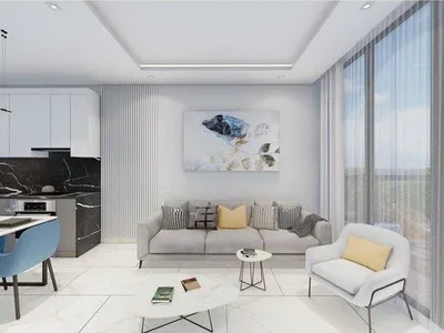 Zespół mieszkaniowy New residence with swimming pools, an aquapark and a private beach at 580 meters from the sea, Alanya, Turkey