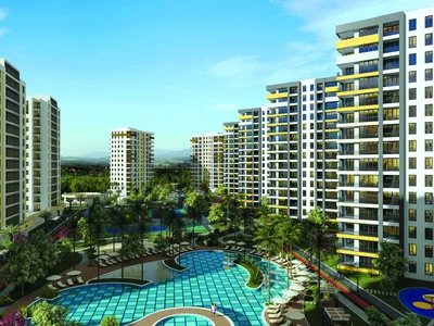 Complexe résidentiel Residential complex with three swimming pools, spa and sports areas, Deşemealtı, Antalya, Turkey