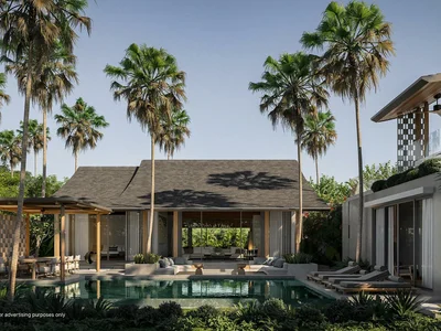 Complexe résidentiel New complex of premium villas in a traditional style with swimming pools surrounded by forest, Bang Tao, Phuket, Thailand