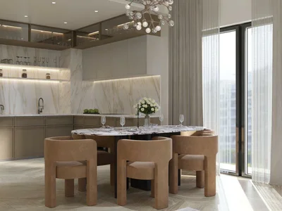 Zespół mieszkaniowy Complex of furnished apartments Altai Tower with a swimming pool and a gym, JVT, Dubai, UAE