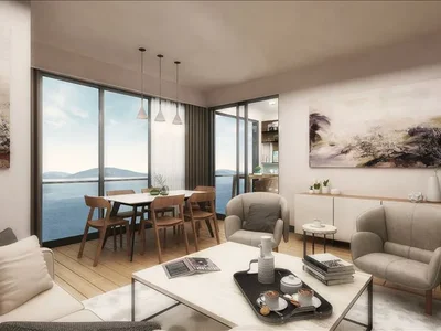 Zespół mieszkaniowy New residence with swimming pools and a green area on the first sea line, Istanbul, Turkey
