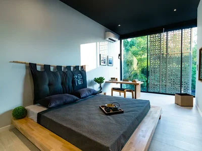 Zespół mieszkaniowy Modern apartments and villas with swimming pools and Japanese Zen garden, Bang Tao, Phuket, Thailand