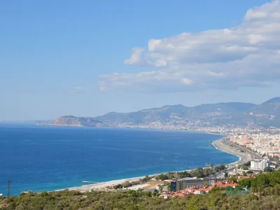 Barrio residencial Contemporary seafront apartment in Alanya