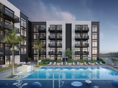 Zespół mieszkaniowy Belmont Residences modern residential complex in a quiet and peaceful area with parks and schools, JVT, Dubai, UAE