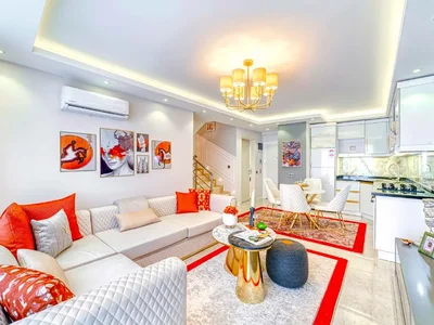 Dzielnica mieszkaniowa Penthouse in Flower Garden Oba, Alanya
