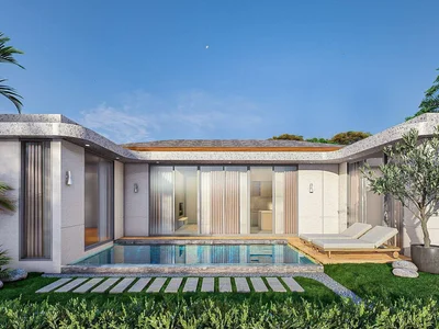 Residential complex New residential complex of mini villas with swimming pools in Si Sunthon, Phuket, Thailand