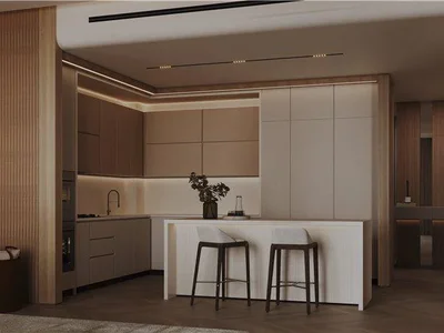 Complejo residencial New Grove Residence with swimming pools, JVC, Dubai, UAE