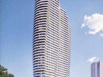Complejo residencial New high-rise residence with swimming pools and a green area close to the coast, Izmir, Turkey