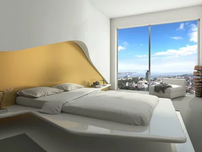 Zespół mieszkaniowy Modern residence with a panoramic view of the city in the center of the business district of Sisli, Istanbul, Turkey