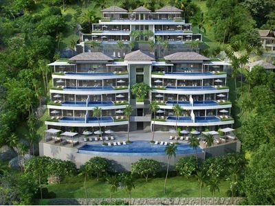 Zespół mieszkaniowy Apartments with private pools in a premium residential complex, Surin Beach Area, Choeng Thale, Thalang, Phuket, Thailand
