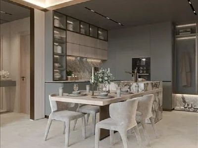 Wohnanlage New Mayfair Gardens Residence with a swimming pool, a garden and panoramic views close to Burj Khalifa and Dubai Canal, Al Satwa, Dubai, UAE