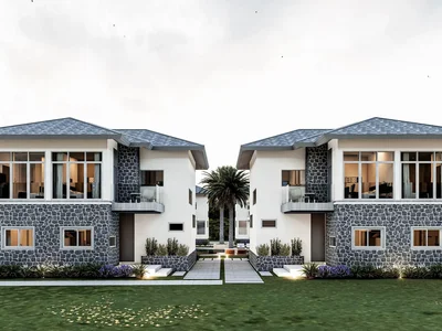 Zespół mieszkaniowy New residential complex of two-level villas in the center of Bo Phut, Samui, Thailand