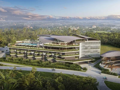 Zespół mieszkaniowy New residential complex with a swimming pool, a gym and a spa in Nuanu City, Bali, Indonesia