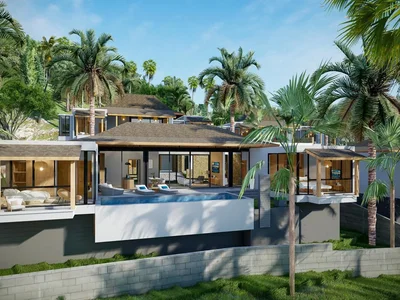 Residential complex New residential complex of villas with pools in Samui, Thailand